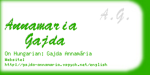 annamaria gajda business card
